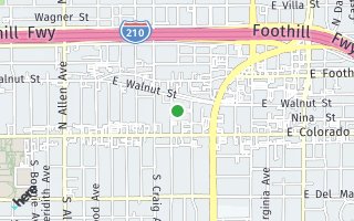 Map of 82 N Grand Oaks Ave, Pasadena, CA 91107, USA