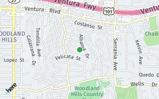 Map of 21218 Celes Street, Woodland Hills, CA 91364, USA