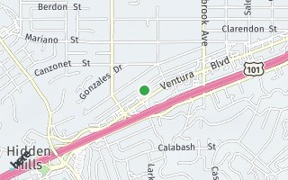 Map of 23060 Lenora Drive, Woodland Hills, CA 91367, USA