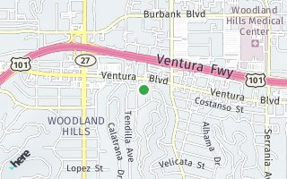 Map of 5341 De Roja Avenue, Woodland Hills, CA 91364, USA