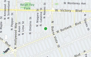 Map of 1338 N Naomi Street, Burbank, CA 91505, USA