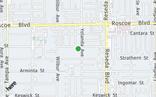 Map of 18718 Lanark Street, Reseda, CA 91335, USA