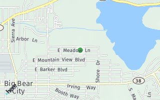 Map of 629 E Meadow, Big Bear City, CA 92314, USA