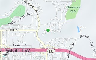 Map of 5817 Indian Terrace Drive, Simi Valley, CA 93063, USA
