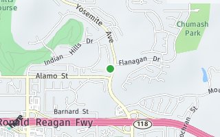 Map of 2842 Chippewa Avenue, Simi Valley, CA 93063, USA