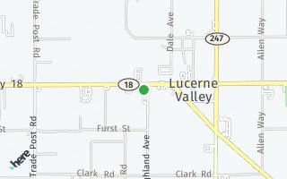Map of Highway 18 & Highland Ave corner, Lucerne Valley, CA 92356, USA
