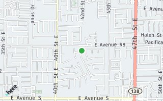 Map of 37538 E 42nd Street, Palmdale, CA 93552, USA