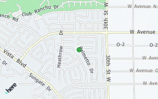 Map of 40255 Palmetto Drive, Palmdale, CA 93551, USA