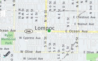 Map of 115-117 E. Ocean Ave., Lompoc, CA 93436, USA