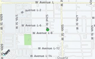 Map of 42428 52nd St. West, Lancaster, CA 93536, USA