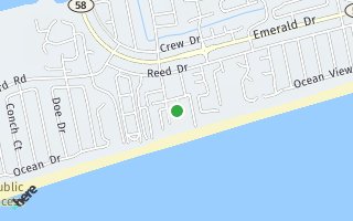 Map of 47 Boardwalk RV Park, Emerald Isle, NC 28594, USA