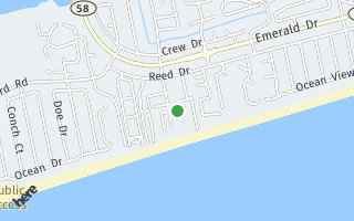 Map of 24 Boardwalk RV Park, Emerald Isle, NC 28594, USA