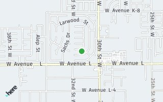 Map of 3124 Gingerwood Lane, Lancaster, CA 93536, USA