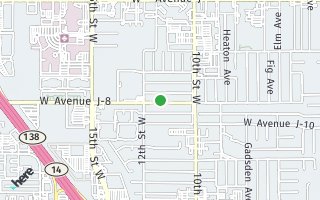 Map of 1121 W. Avenue J8, Lancaster, CA 93534, USA