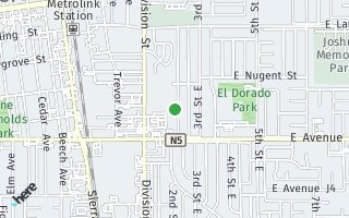 Map of 44503 2nd Street E, Lancaster, CA 93535, USA