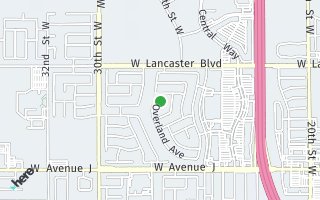 Map of 2643 Minford St., Lancaster, CA 93536, USA