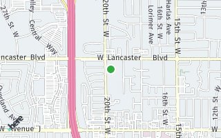 Map of 44734 20th St. West, Lancaster, CA 93534, USA