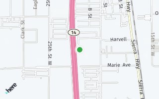 Map of 2229 Thistle Street, Rosamond, CA 93560, USA