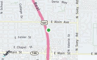 Map of 607 Tiffany Drive A, Sana Maria, CA 93454, USA