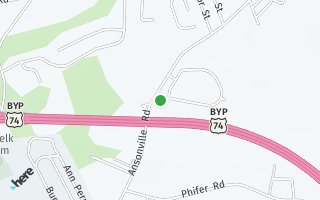 Map of 102 Glencroft Drive, Wingate, NC 28174, USA