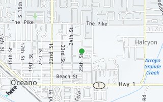 Map of 1520 25th St, Oceano, CA 93445, USA