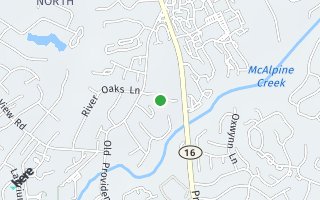Map of 535 River Oaks Lane, Charlotte, NC 28226, USA