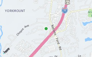 Map of 1018 Allegiance Drive, Charlotte, NC 28217, USA