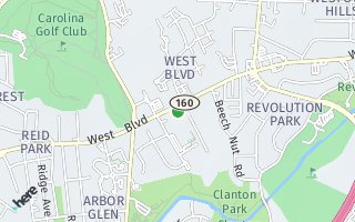 Map of 1915 West Boulevard, Charlotte, NC 28208, USA