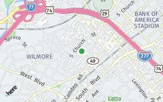 Map of 640 Penn Street, Charlotte, NC, USA