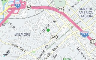 Map of 247 Lincoln Street, Charlotte, NC 28203, USA