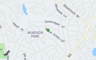 Map of 3933 Woodgreen Terrace, Charlotte, NC 28205, USA