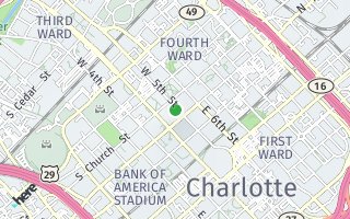 Map of 127  N Tryon 506, Charlotte, NC 28202, USA