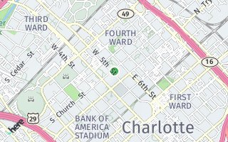 Map of 210  N Church Street 3106, Charlotte, NC 28202, USA