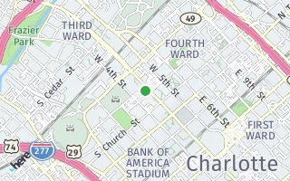 Map of 333  W Trade Street 2110, Charlotte, NC 28202, USA