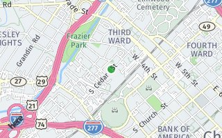 Map of 312  Cedar Street, Charlotte, NC 28202, USA