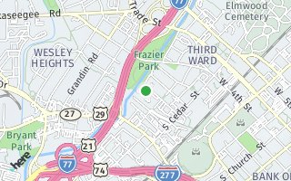 Map of 1101  West 1st Street 217, Charlotte, NC 28202, USA