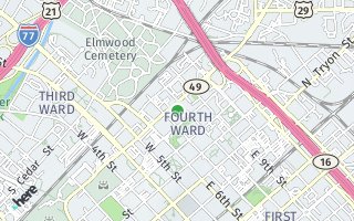 Map of 425  West 8th Street 87, Charlotte, NC 28202, USA