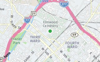 Map of 312 N. Cedar Street, Charlotte, NC 28202, USA