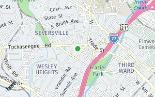 Map of 1512 W 4th Street, Charlotte, NC 28208, USA