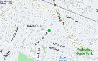 Map of 2607 Shamrock Drive, Charlotte, NC 28205, USA