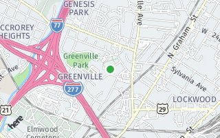 Map of 1502 Polk Street, Charlotte, NC 28206, USA