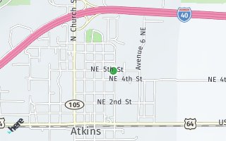 Map of , Atkins, AR 72802, USA