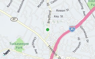 Map of 634 Bradford Drive, Charlotte, NC 28208, USA