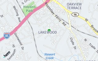 Map of 337 Lakewood Avenue, Charlotte, NC 28208, USA