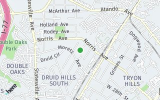 Map of 2645 Rachel Street, Charlotte, NC 28206, USA