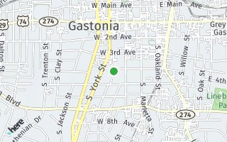 Map of 219 W 4th Avenue, Gastonia, NC 28052, USA