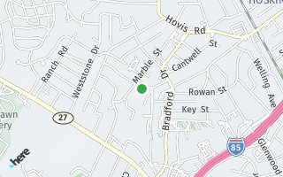 Map of 1119 Montcalm Street, Charlotte, NC 28208, USA
