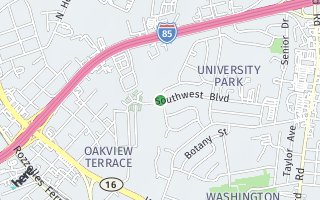 Map of 3101 Burbank Drive, Charlotte, NC 28216, USA