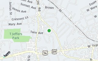 Map of 512 Oliver Street, Gastonia, NC 28052, USA