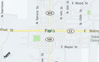 Map of Rural Route 8, Paris, AR 72855, USA